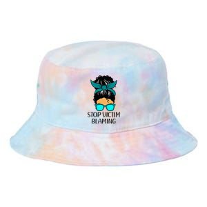 Stop Victim Blaming Sexual Assault Awareness Month Tie Dye Newport Bucket Hat