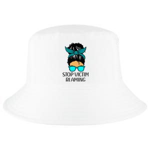 Stop Victim Blaming Sexual Assault Awareness Month Cool Comfort Performance Bucket Hat