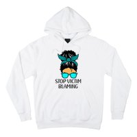 Stop Victim Blaming Sexual Assault Awareness Month Hoodie