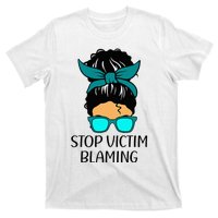 Stop Victim Blaming Sexual Assault Awareness Month T-Shirt