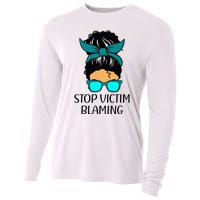 Stop Victim Blaming Sexual Assault Awareness Month Cooling Performance Long Sleeve Crew