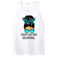 Stop Victim Blaming Sexual Assault Awareness Month PosiCharge Competitor Tank