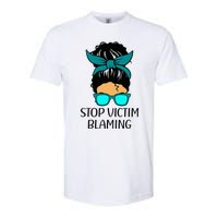 Stop Victim Blaming Sexual Assault Awareness Month Softstyle CVC T-Shirt