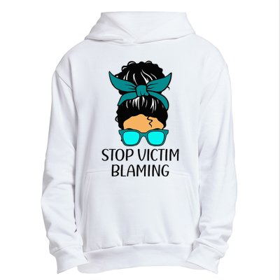 Stop Victim Blaming Sexual Assault Awareness Month Urban Pullover Hoodie