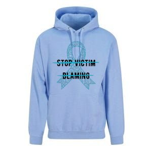 Stop Victim Blaming Sexual Assault Awareness Month Warrior Unisex Surf Hoodie