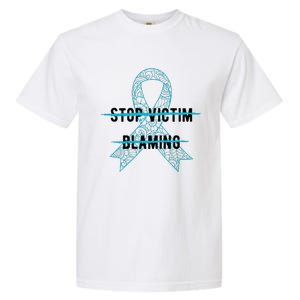 Stop Victim Blaming Sexual Assault Awareness Month Warrior Garment-Dyed Heavyweight T-Shirt