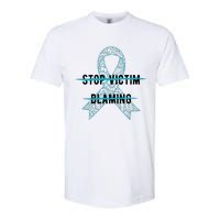 Stop Victim Blaming Sexual Assault Awareness Month Warrior Softstyle CVC T-Shirt