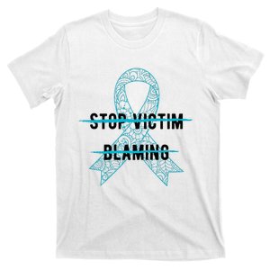 Stop Victim Blaming Sexual Assault Awareness Month Warrior T-Shirt