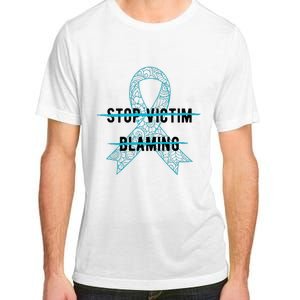 Stop Victim Blaming Sexual Assault Awareness Month Warrior Adult ChromaSoft Performance T-Shirt