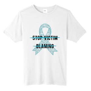 Stop Victim Blaming Sexual Assault Awareness Month Warrior Tall Fusion ChromaSoft Performance T-Shirt