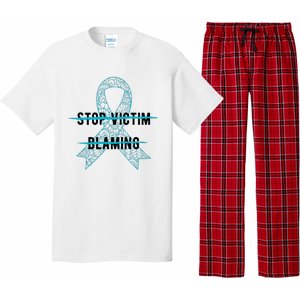 Stop Victim Blaming Sexual Assault Awareness Month Warrior Pajama Set