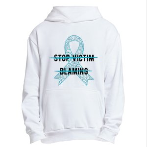 Stop Victim Blaming Sexual Assault Awareness Month Warrior Urban Pullover Hoodie