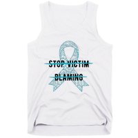 Stop Victim Blaming Sexual Assault Awareness Month Warrior Tank Top