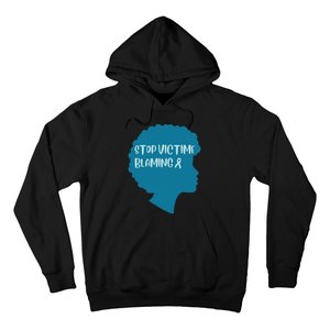 Stop Victim Blaming Sexual Assault Awareness Month Warrior Hoodie