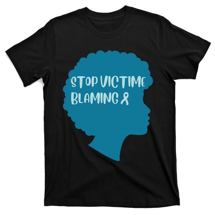 Stop Victim Blaming Sexual Assault Awareness Month Warrior T-Shirt