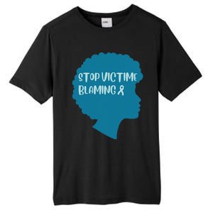 Stop Victim Blaming Sexual Assault Awareness Month Warrior Tall Fusion ChromaSoft Performance T-Shirt