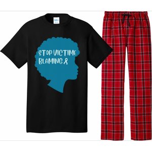 Stop Victim Blaming Sexual Assault Awareness Month Warrior Pajama Set