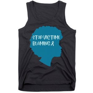 Stop Victim Blaming Sexual Assault Awareness Month Warrior Tank Top