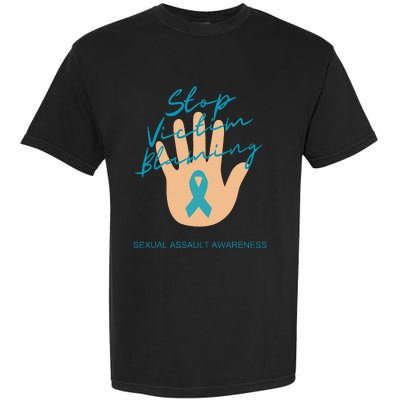 Stop Victim Blaming Sexual Assault Awareness Garment-Dyed Heavyweight T-Shirt