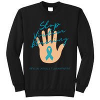 Stop Victim Blaming Sexual Assault Awareness Sweatshirt