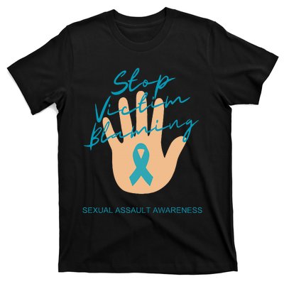 Stop Victim Blaming Sexual Assault Awareness T-Shirt