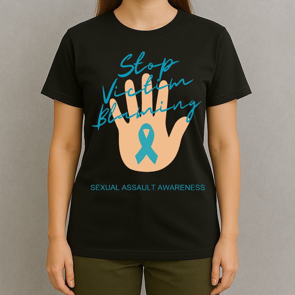 Stop Victim Blaming Sexual Assault Awareness T-Shirt