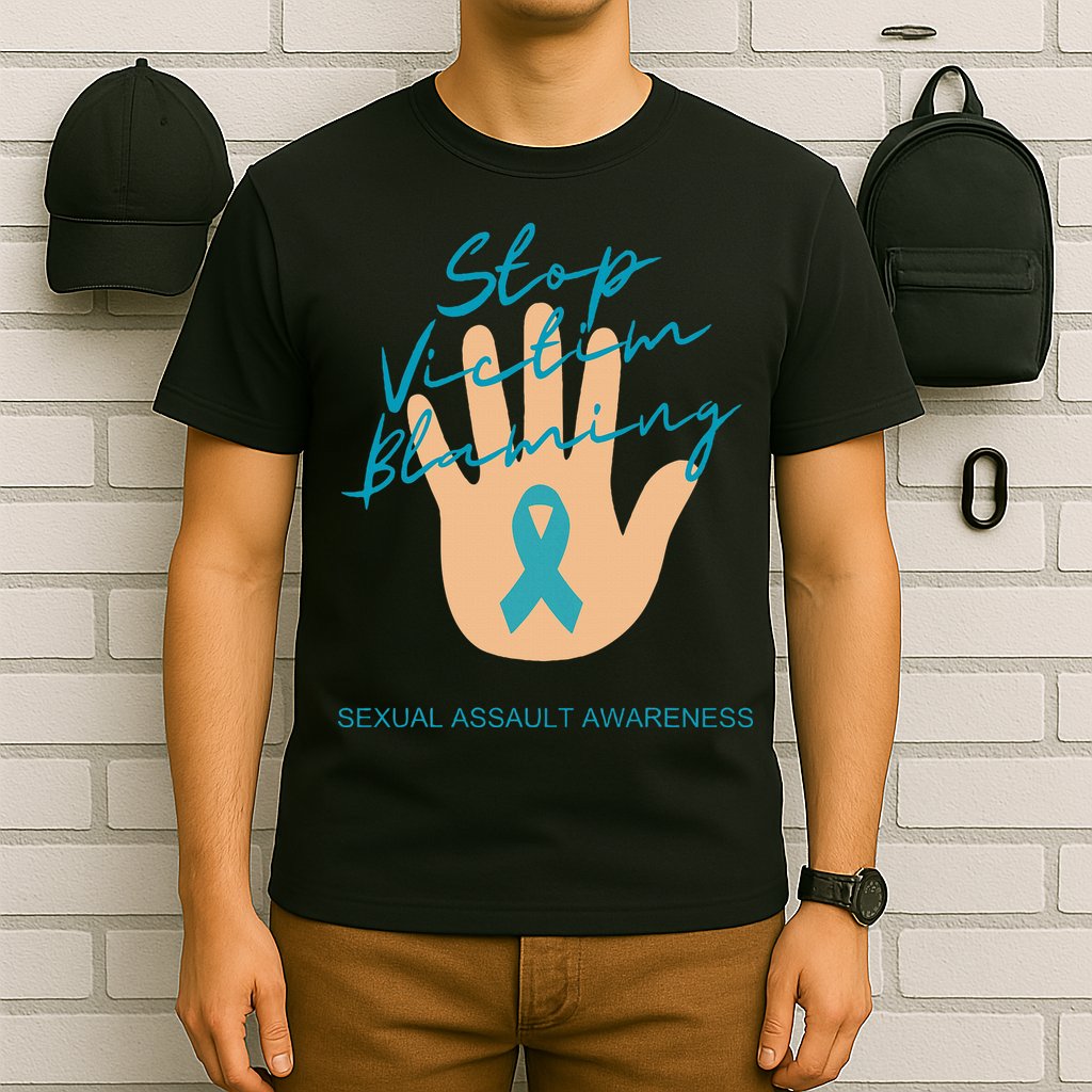 Stop Victim Blaming Sexual Assault Awareness T-Shirt