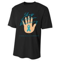 Stop Victim Blaming Sexual Assault Awareness Performance Sprint T-Shirt