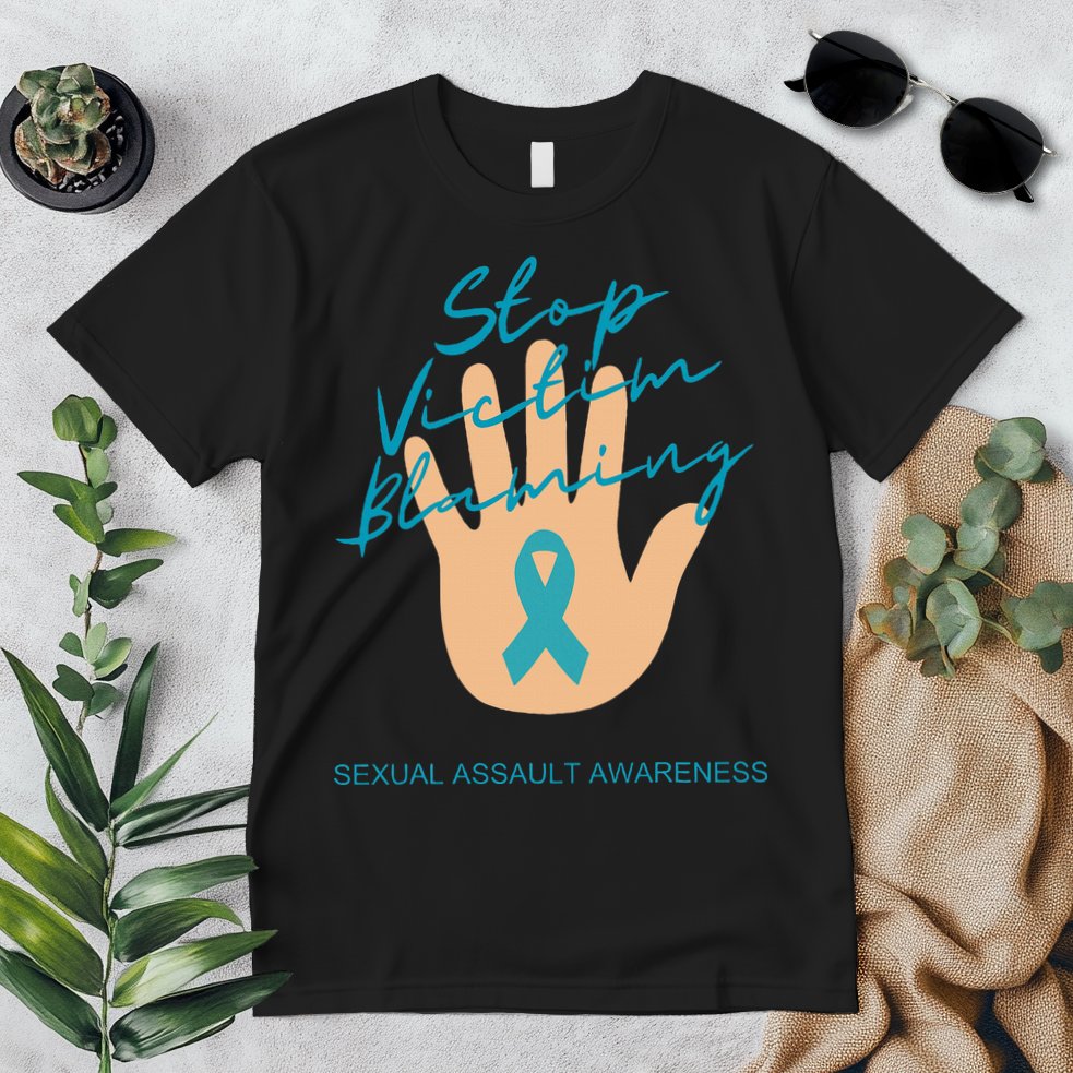 Stop Victim Blaming Sexual Assault Awareness Premium T-Shirt