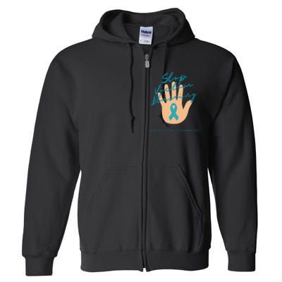 Stop Victim Blaming Sexual Assault Awareness Full Zip Hoodie