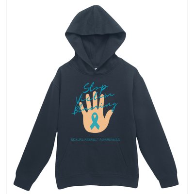 Stop Victim Blaming Sexual Assault Awareness Urban Pullover Hoodie