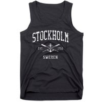 Stockholm Vintage Crossed Oars & Boat Anchor Tank Top