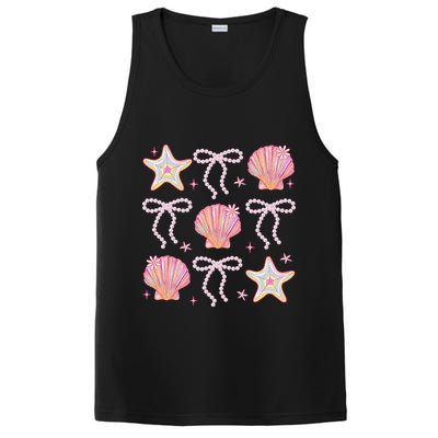 Summer Vibe Coquette Bow Pearl Clam Starfish Cotton Candy PosiCharge Competitor Tank