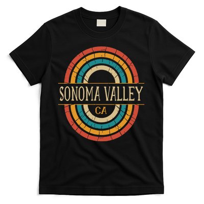 Sonoma Valley California Vintage Ca Retro Home State T-Shirt