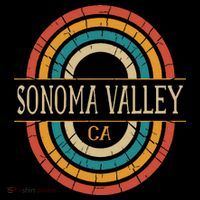 Sonoma Valley California Vintage Ca Retro Home State Tall T-Shirt