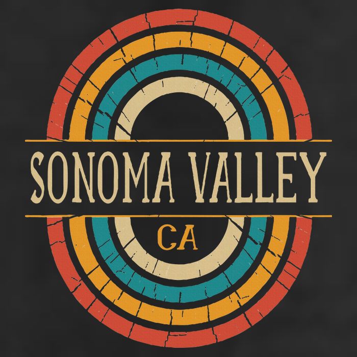 Sonoma Valley California Vintage Ca Retro Home State Beanie