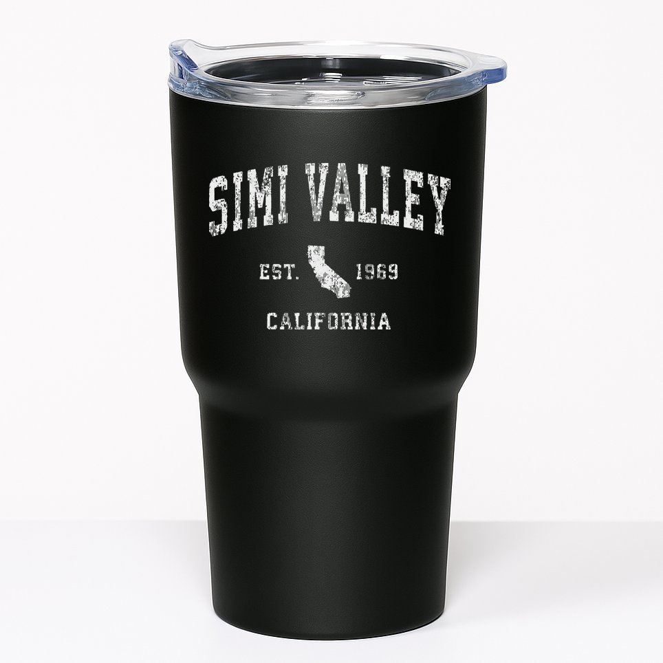 Simi Valley California Ca Vintage Athletic Sports Design Tumbler