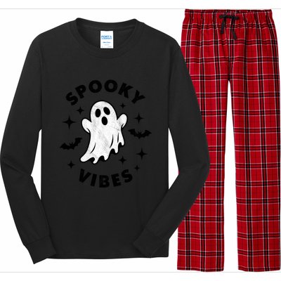 Spooky Vibes Cool Gift Long Sleeve Pajama Set