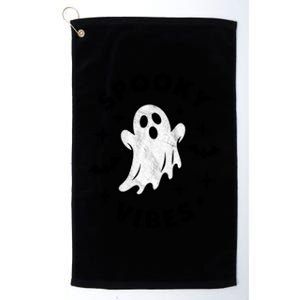 Spooky Vibes Cool Gift Platinum Collection Golf Towel