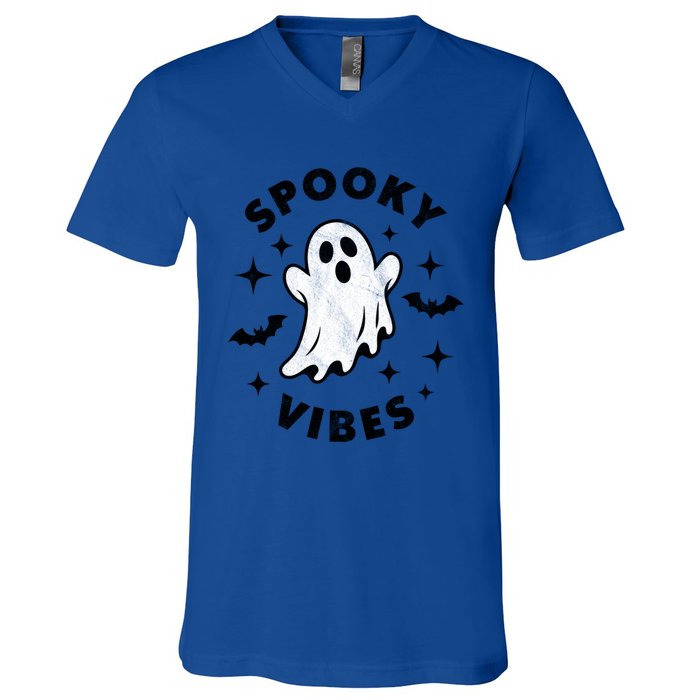 Spooky Vibes Cool Gift V-Neck T-Shirt