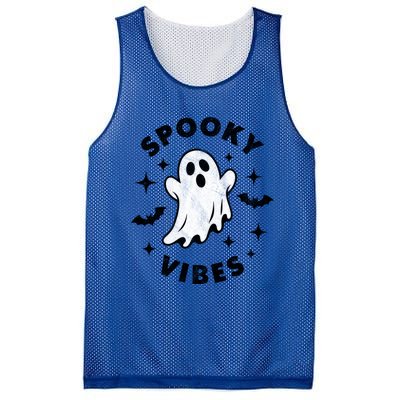 Spooky Vibes Cool Gift Mesh Reversible Basketball Jersey Tank