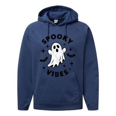 Spooky Vibes Cool Gift Performance Fleece Hoodie