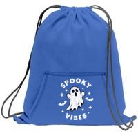 Spooky Vibes Cool Gift Sweatshirt Cinch Pack Bag