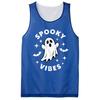 Spooky Vibes Cool Gift Mesh Reversible Basketball Jersey Tank