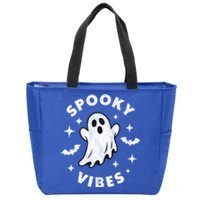 Spooky Vibes Cool Gift Zip Tote Bag