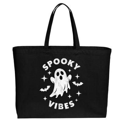 Spooky Vibes Cool Gift Cotton Canvas Jumbo Tote