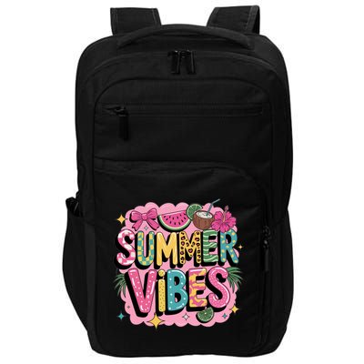 Summer Vibes Couqette Bow Melon Impact Tech Backpack
