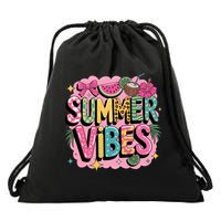 Summer Vibes Couqette Bow Melon Drawstring Bag