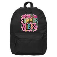 Summer Vibes Couqette Bow Melon 16 in Basic Backpack