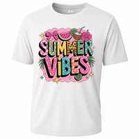 Summer Vibes Couqette Bow Melon Cooling Performance Crew T-Shirt